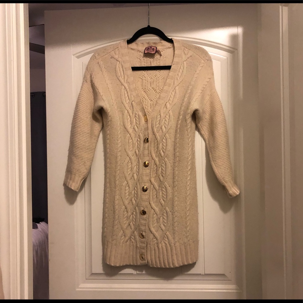 Juicy Couture Wool/ Cashmere Cardigan